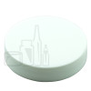 53-400 White PP Smooth Lid w/PS Liner Unprinted(1300/cs)