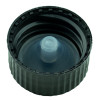 Black CT Closure PP Lid Ribbed/Smooth w/ Polycone Liner 20-400(5,760/case) alternate view