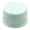 White Ribbed 24-410 Cap with PX11 Foam HIS Liner for HDPE Plastic - 5500/case alternate view