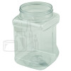 32oz Clear PET Plastic Square Grip Jar 89/400