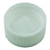 White Ribbed CT Closure 20-400 Phenolic Lid w/ Polycone Liner - 5,760/case alternate view
