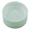 White Ribbed CT Closure 20-400 Phenolic Lid w/ Polycone Liner - 5,760/case alternate view