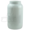 1 Gallon (128oz) White PET Plastic Jar - 110/400 (Tray packs)