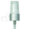 White Treatment Pump with Matte Silver Collar Smooth Skirt 20-410 130MM Dip Tube (2000/cs) alternate view