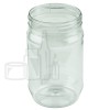 16oz Clear PET Plastic Peanut Butter Jar with 70-400 Neck Finish(204/cs)