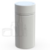 6oz PET Plastic Spiral Container TE/CRC Solid White with Solid White Cap(300/cs) alternate view