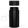 6oz PET Spiral Container TE/CRC Solid Black with Solid Black Cap(300/cs) alternate view