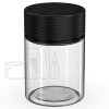 4oz PET Plastic Spiral Container TE/CRC Clear with Solid Black Cap(400/cs) alternate view
