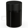 4oz PET Plastic Spiral Container TE/CRC Solid Black with Solid Black Cap(400/cs) alternate view