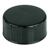 Black CT Closure PP Lid Ribbed/Smooth w/ Polycone Liner 20-400(4,500/case) alternate view