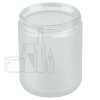 9oz Clear Frosted Glass SS Jar 70-400 (105/cs)