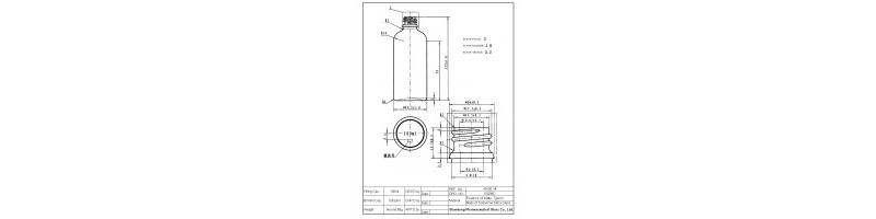 100ml Clear Glass Euro Round Bottle 18-415(140/cs) Specs