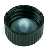 Black CT Closure PP Lid Ribbed/Smooth w/ Polycone Liner 20-400(4,500/case) alternate view