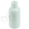 1oz Opal Shiny White Glass Boston Round Bottle 20-400(360/case)