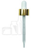 NON CRC Dropper - Shiny Gold Skirt/Shiny White Bulb - 91mm 20-400(1496/case)