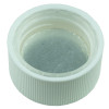 White CRC (Child Resistant Closure) Cap 28-400 PUSH & TURN TEXT .035” Pulp HS-035 (2600/case) alternate view