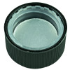 Black CRC (Child Resistant Closure) Cap 28-400 PUSH & TURN TEXT .035” Pulp HS-035 (2600/case) alternate view