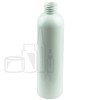 8oz White Cosmo Round PET Plastic Bottle 24-410(336/cs)