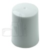 White PP smooth skirt screw cap for glass roll on bottle (6000/case)