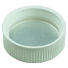 White CRC (Child Resistant Closure) Debossed Cap 45-400 (Push Down and Turn) with HS035 HIS Liner(1100/cs) alternate view