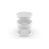 40G Dual Compartment Pouch Container w/ CR Upper Closure White Container w/ White Closures - 600/case alternate view