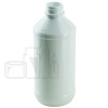 8oz PET Plastic White Modern Round Bottle 24-400(308/case)