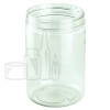 25oz Clear PET Plastic Single Wall Jar 89-400