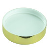 Shiny Gold Metal Overshell 58-400 Lid with foam liner(1272/cs) alternate view