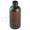4oz Amber Boston Round PET Plastic Bottle 24-410 (600/case)