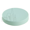 CT Cap - Ribbed - White - 89/400 - Pressure Sensitive SFYP Black Liner(624/case)