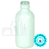 2oz Shiny White Glass Boston Round Bottle with 20-400 Neck Finish (240/case)