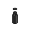 60ML Mini Spiral Shot Bottle w/ Friction Fit Closure & Tamper Break-Off Band (Opaque Black Bottle w/ Opaque Black Closure) - 500/case alternate view