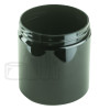 8oz Black PET Straight Sided Jar with 70-400 Neck Finish (160/cs)