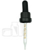 NON CRC + Tamper Evident Dropper - Black with Measurement Markings on Pipette - 77mm 18-415(1400/case)
