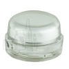 Low Profile 15ml double wall acrylic jar & Lid with white inner liner and silver trim and sealing disc - 300/case alternate view