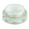 Low Profile 15ml double wall acrylic jar & Lid with white inner liner and silver trim and sealing disc - 300/case alternate view
