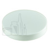 70-400 White Smooth Skirt PP Plastic Continuous Thread Lined Closure - 70/FS5-10.020 W SFYP Liner (760/case)