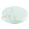 70-400 White Smooth Skirt PP Plastic Continuous Thread Lined Closure -  HSP 2.2F/10 (HDPE induction liner-unprinted)  (1000/case)