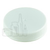 45-400 White Ribbed Skirt PP Continuous Thread Lined Closure - Lift N Peel Liner