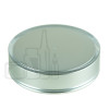 Stock 30ml double wall jar , flushed cap acrylic outer jar & outer cap with matte silver inner spray, PE disc included alternate view