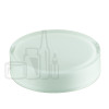 30ml double wall jar, clear acrylic outer & PP white
inner, cap with frosted inner & shiny silver band, PE disc alternate view
