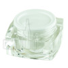 Stock 30ml square double wall acrylic jar with black cap alternate view