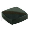 Stock 30ml square double wall acrylic jar with black cap alternate view