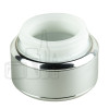 Stock 15ml aluminum jar, silver color, glass inner jar alternate view