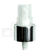 Stock 20/410 mist sprayer for 60ml glass bottle, shiny silver collar