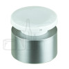 Stock 30ml pump matte silver collar and white actuator