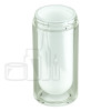 Stock 30ml double-wall airless bottle, clear outer bottle,white inner bottle