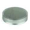 Stock 50ml double wall jar  flushed cap acrylic outer jar & outer cap with matte silver inner spray, PE disc included alternate view