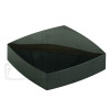 Stock 50ml square double wall acrylic jar with black cap alternate view