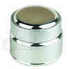 Stock 30ml aluminum jar, silver color, glass inner jar alternate view